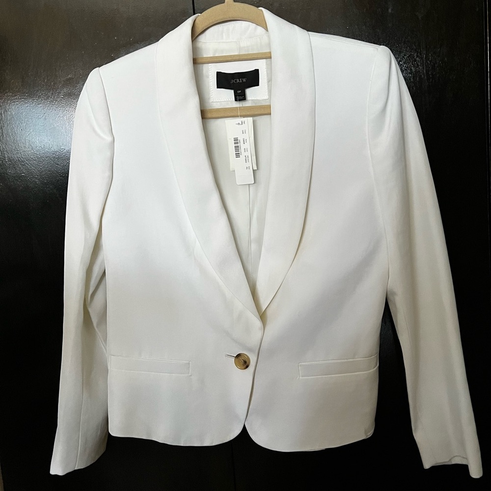 J.Crew White Blazer, Size 0P